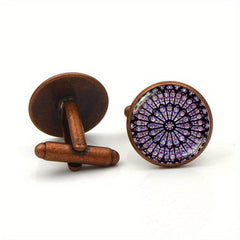 Notre Dame De Paris Cufflinks French Men's Shirt Cuff Studs