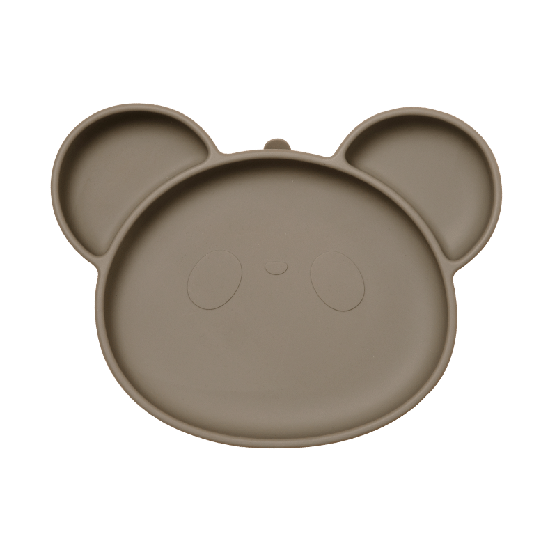 Panda Silicone Children's Feeding Plate with Suction Cup