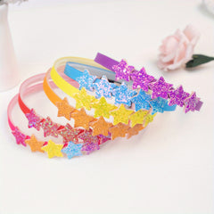 6pcs Sweet Sequin Star Headband Hair Accessories