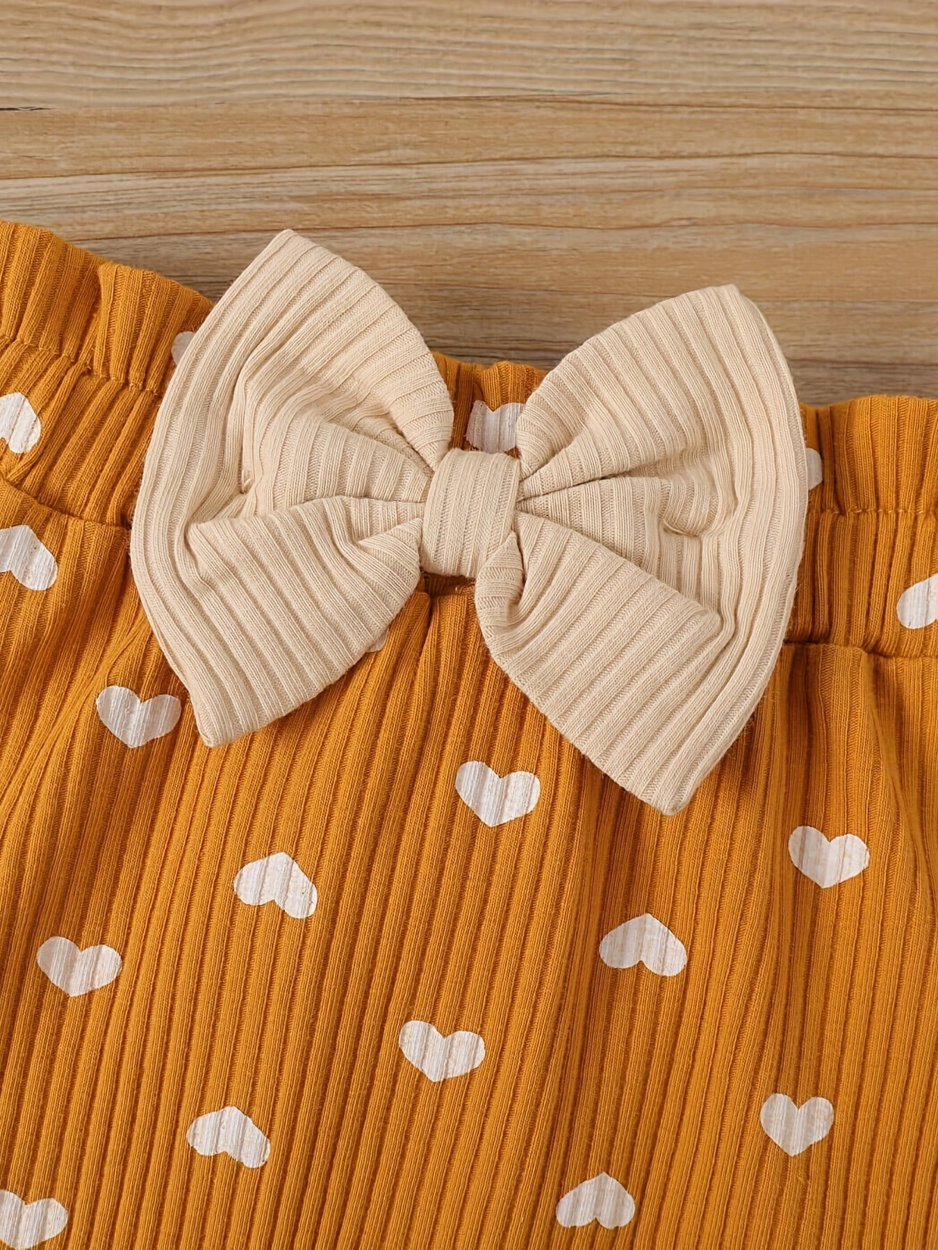 Baby Girl Long Sleeve Ruffle Trim Bodysuit & Pants Set