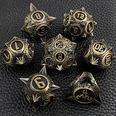 7 Die Metal Polyhedral Dice Set with Gift Box