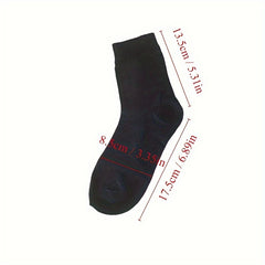 Classic Business Crew Socks for Men and Women - Pack of 10