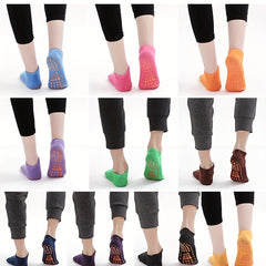 5 Pairs Yoga Socks Non Slip with Grips for Fitness Pilates Ballet Dance