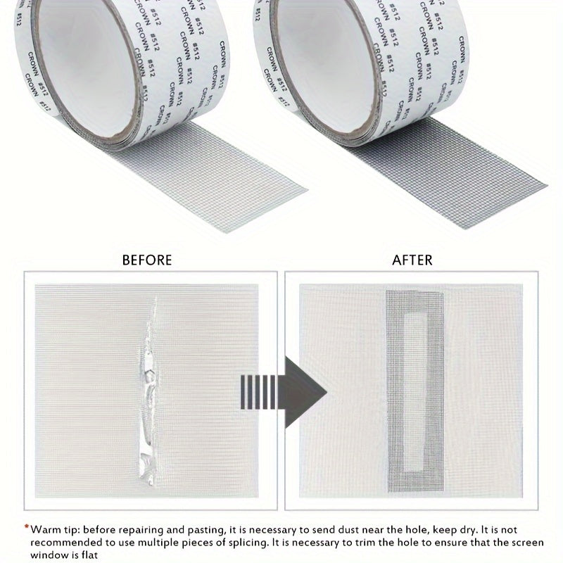 Window Screen Repair Tape Self Adhesive Mesh Patch Anti Insect Mosquito Mesh