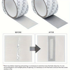 Window Screen Repair Tape Self Adhesive Mesh Patch Anti Insect Mosquito Mesh