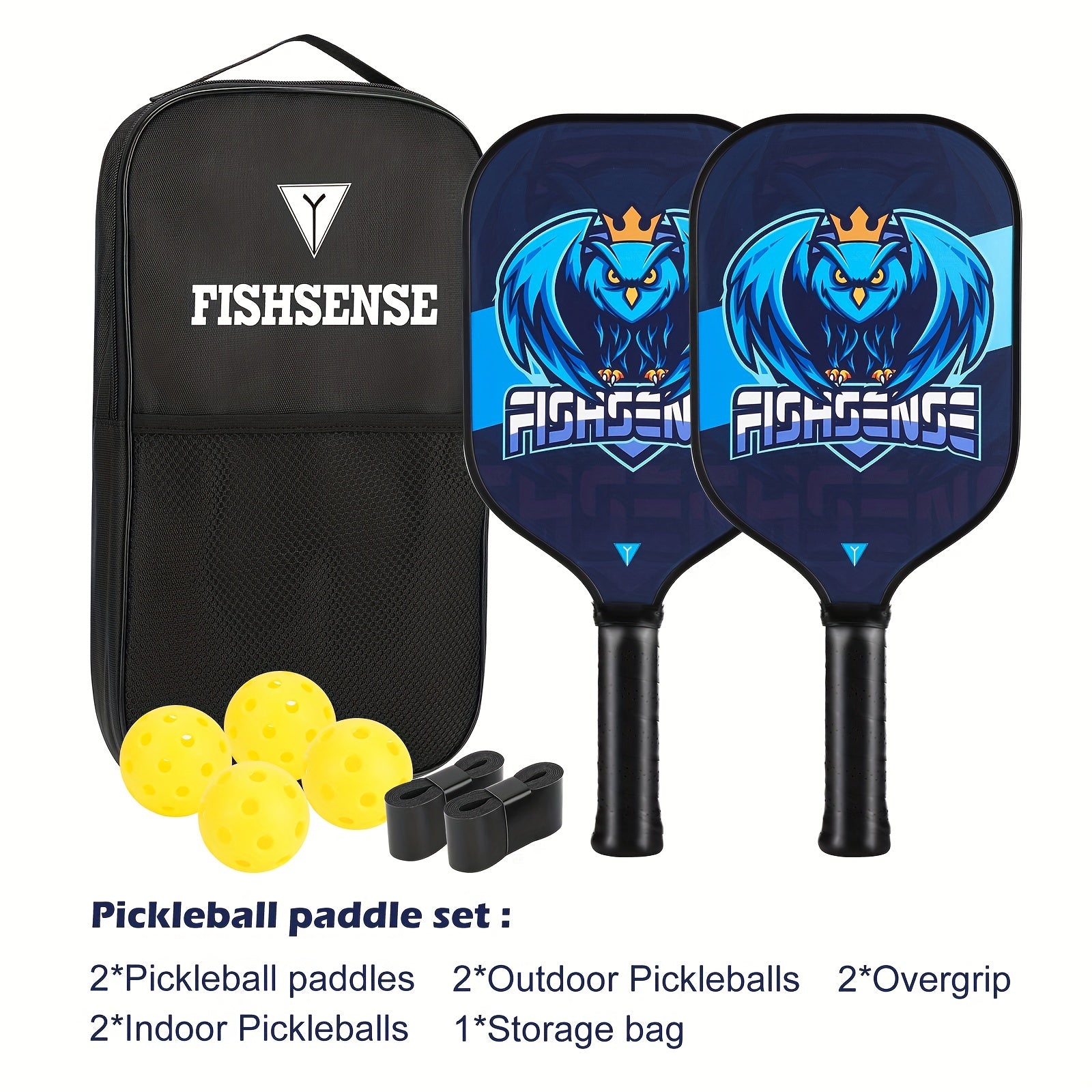 Carbon Fiber Pickleball Paddles Set Of 2 Lightweight Rackets USAPA Standard