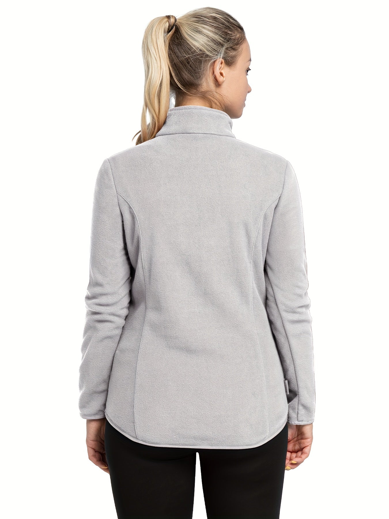 Women's Lightweight Polar Fleece Pullover Jacket Zip Top