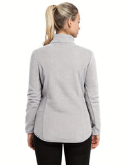 Women's Lightweight Polar Fleece Pullover Jacket Zip Top
