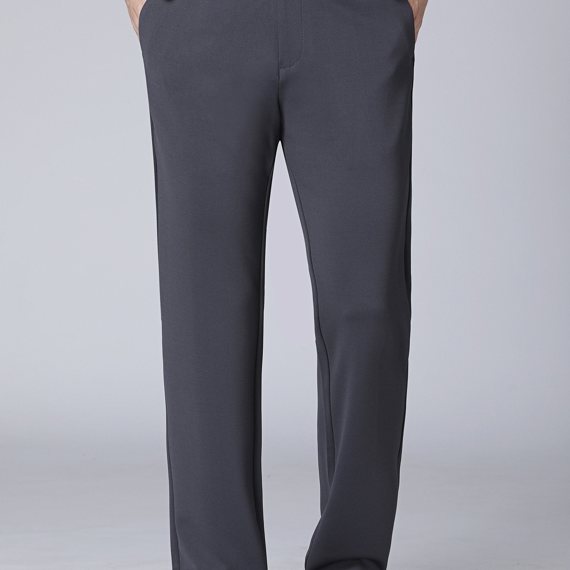 Men's Classic Solid Dress Pants for Business - Spring Summer