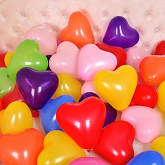 50pcs Heart Shape Balloons Wedding Birthday Party Decorations Supplies