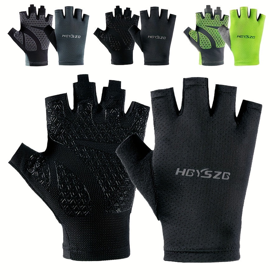 Half Finger Non Slip Sports Gloves - Breathable & Comfortable