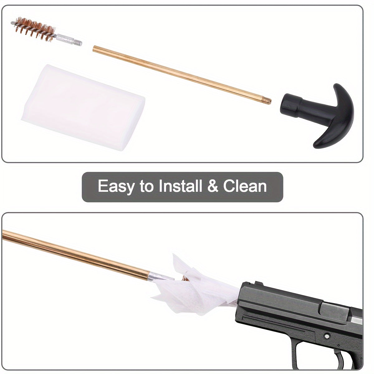 Heavy Duty Cleaning Kit Rod Brass Brush Set