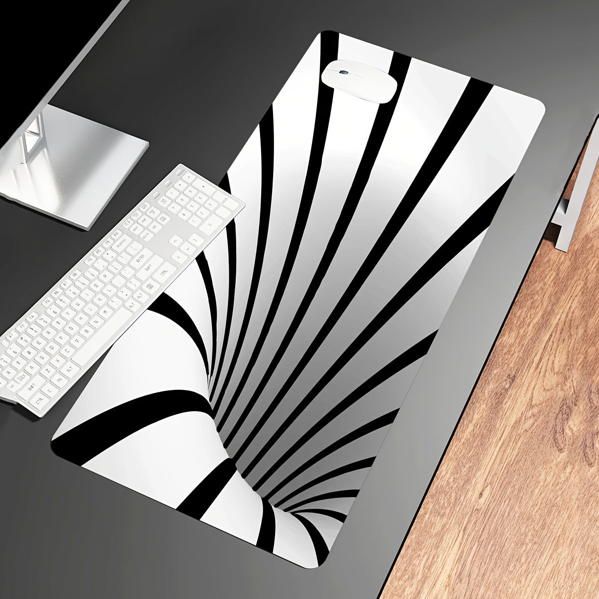 Oversized Gaming Desk Pad Disordered Theme Pattern 3D Printed Mouse Pad