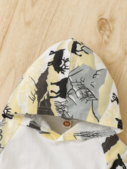 Toddler Baby Boys Deer Printed Hoodie and Pants Christmas Outfits
