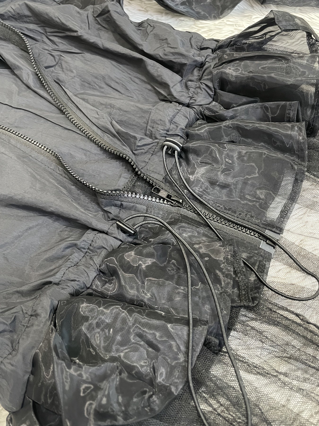 Solid Zip Up Irregular Jacket Running Long Sleeve Outerwear
