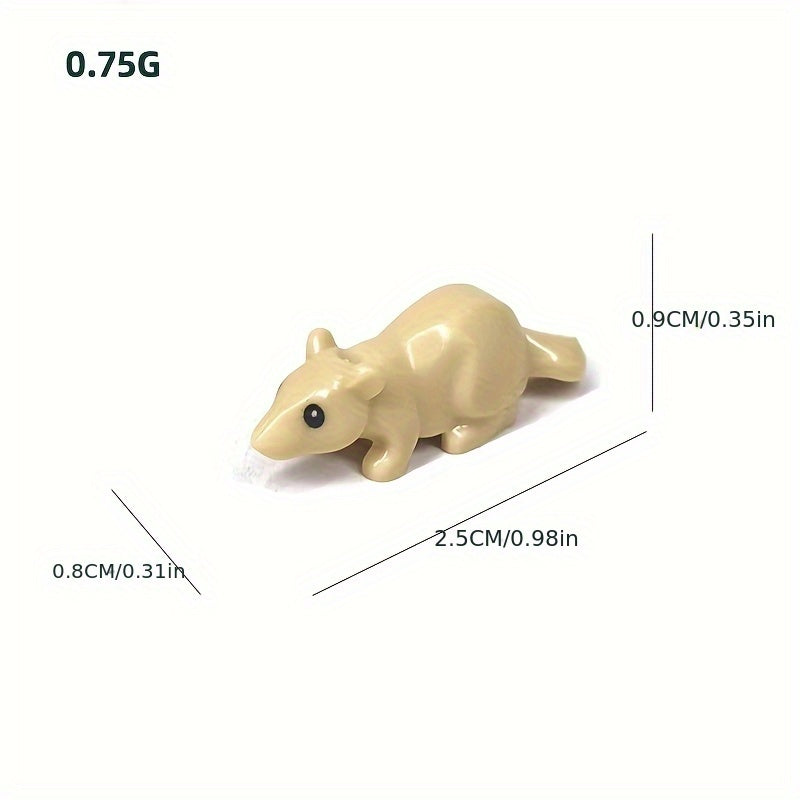 Animal Building Block Parts Rat Mouse Mouse Mouse Cheese Cake Small Cake
