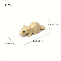 Animal Building Block Parts Rat Mouse Mouse Mouse Cheese Cake Small Cake