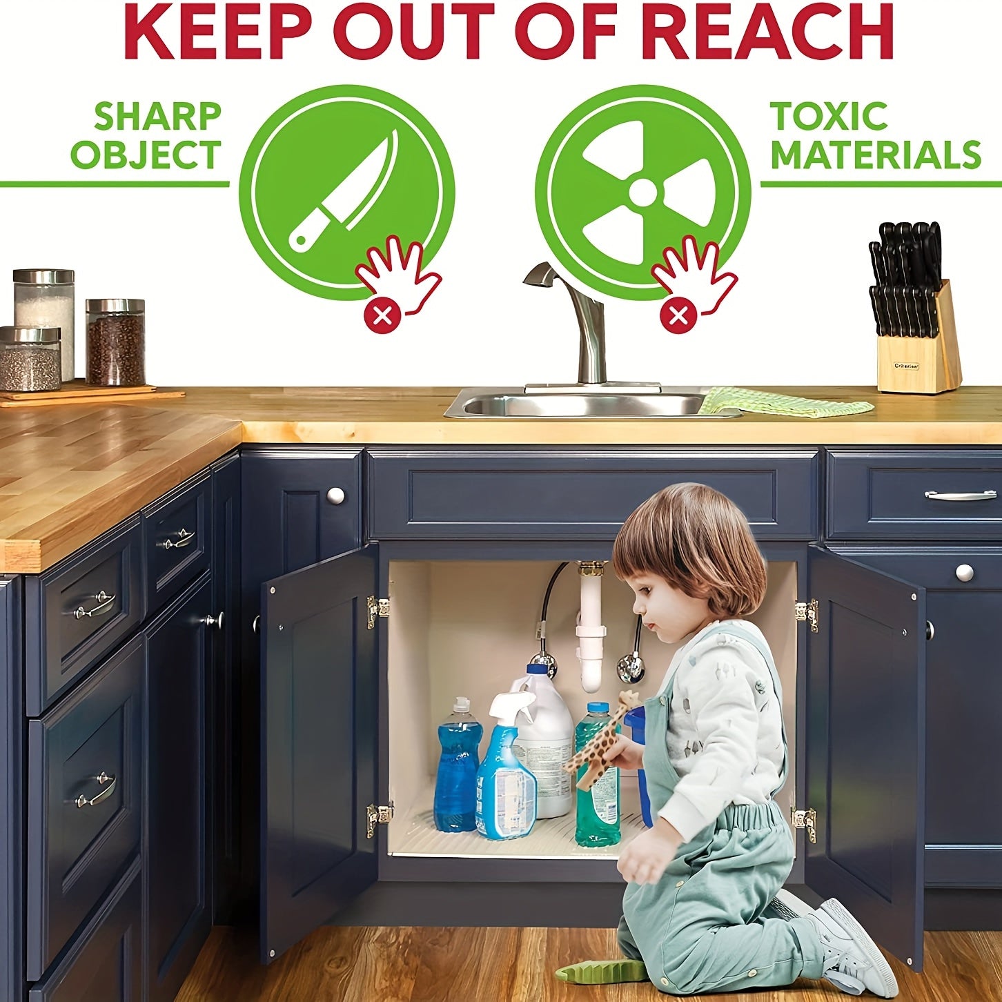 10 Magnetic Baby Safety Locks 2 Keys Easy Installation