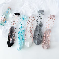 Breathable Floral Low Cut Ankle Socks Women's Stockings
