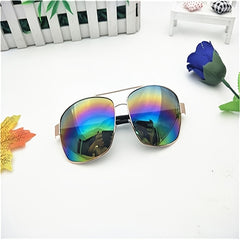 Metal Frame Square Sunglasses for Drivers