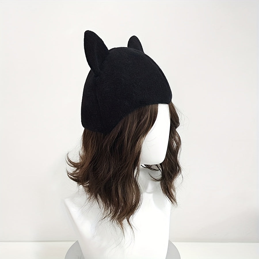 Women's Cat Ear Party Hat feline cosplay wig cap Lightweight Polyester Costume H