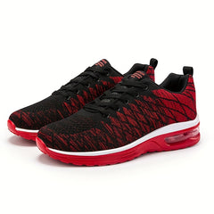Unisex Knit Sneaker Lace-up Lightweight Shoes for Outdoors