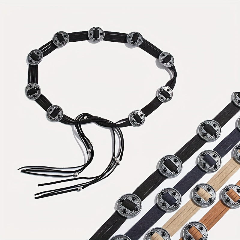 Vintage Suede Sash Belt Boho Knotted Waistband