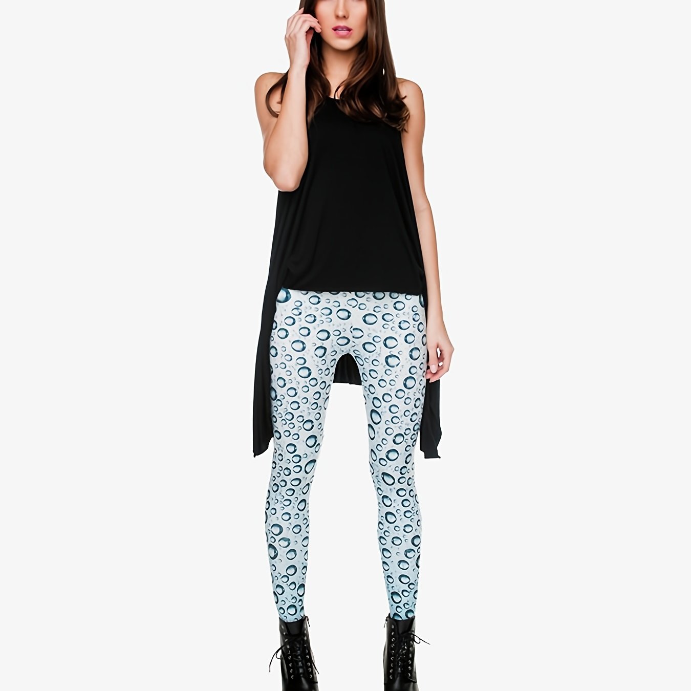 Polka Dots High Waist Skinny Leggings All Seasons Women's Clothing