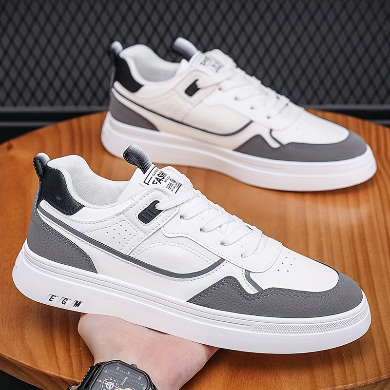 Men's Lace up Sneakers Skate Shoes Breathable Walking Shoes