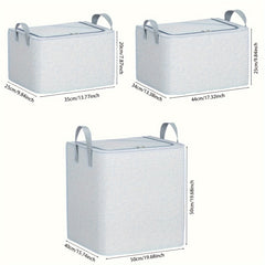 Large Capacity Felt Storage Bag With Handles Portable Clothes Storage Bag