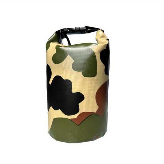 Waterproof Camo Bucket Bag with Shoulder Strap