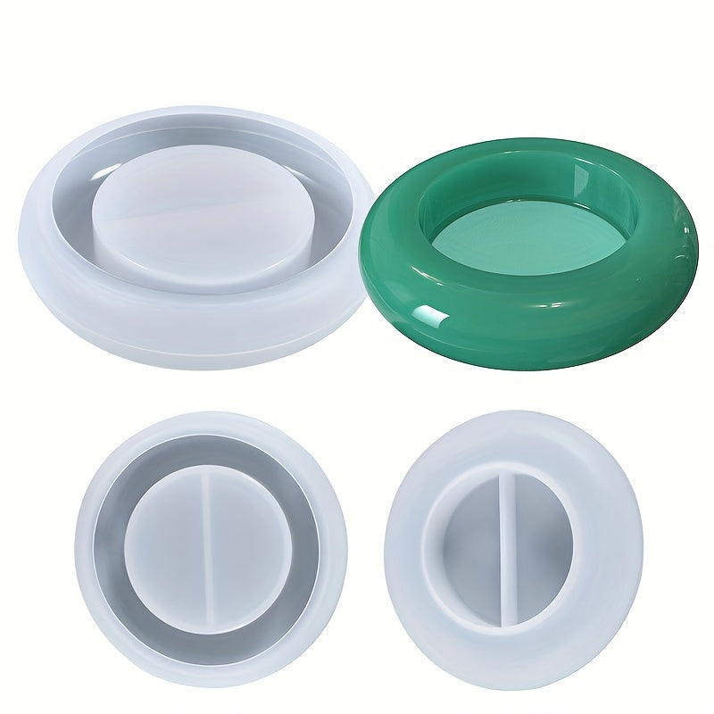 Resin Mold Oval Tealight Candle Holder Epoxy Silicone Molds DIY