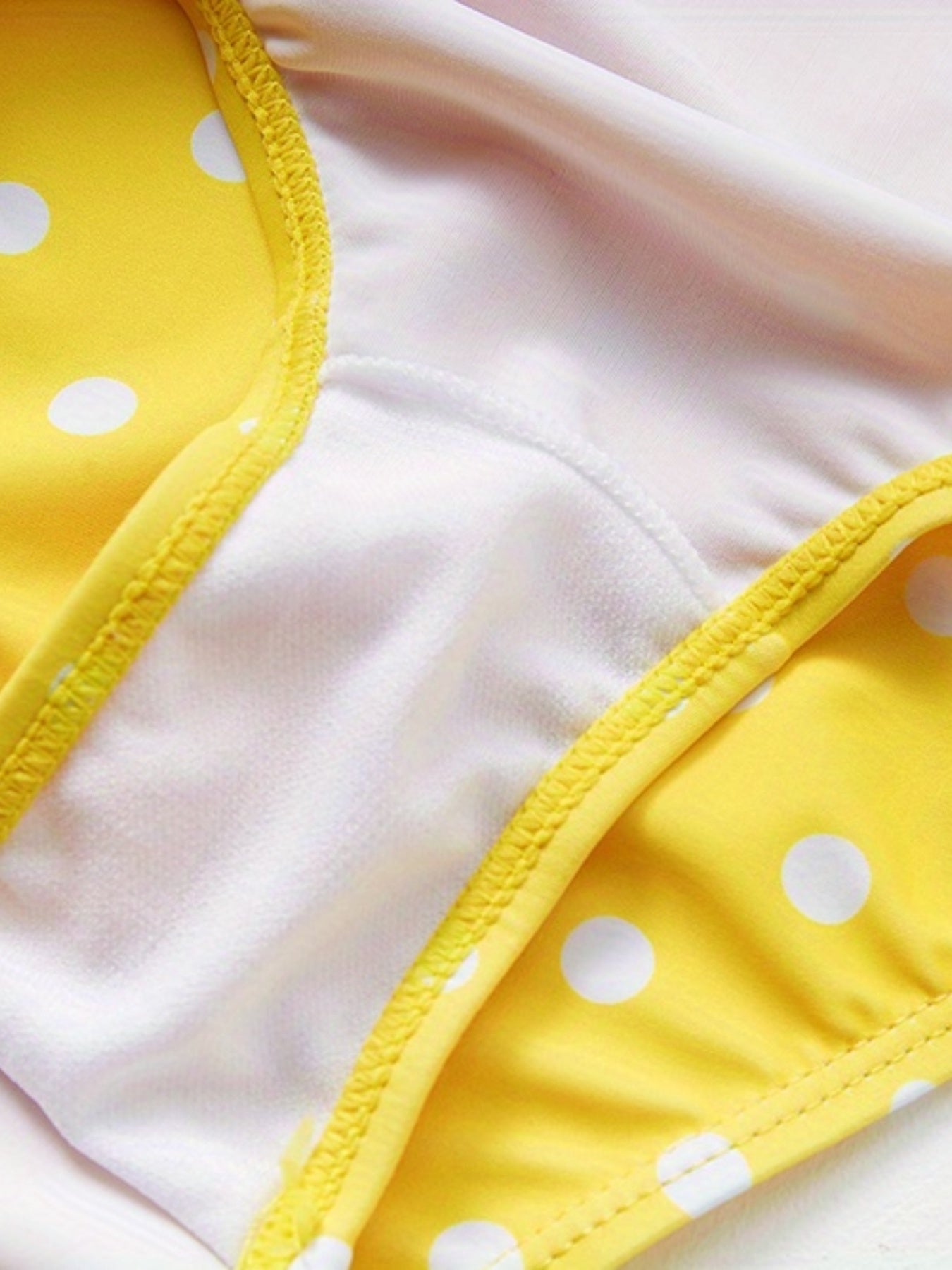 Girls' Polka Dot & Bowtie Swimsuit 3-10y