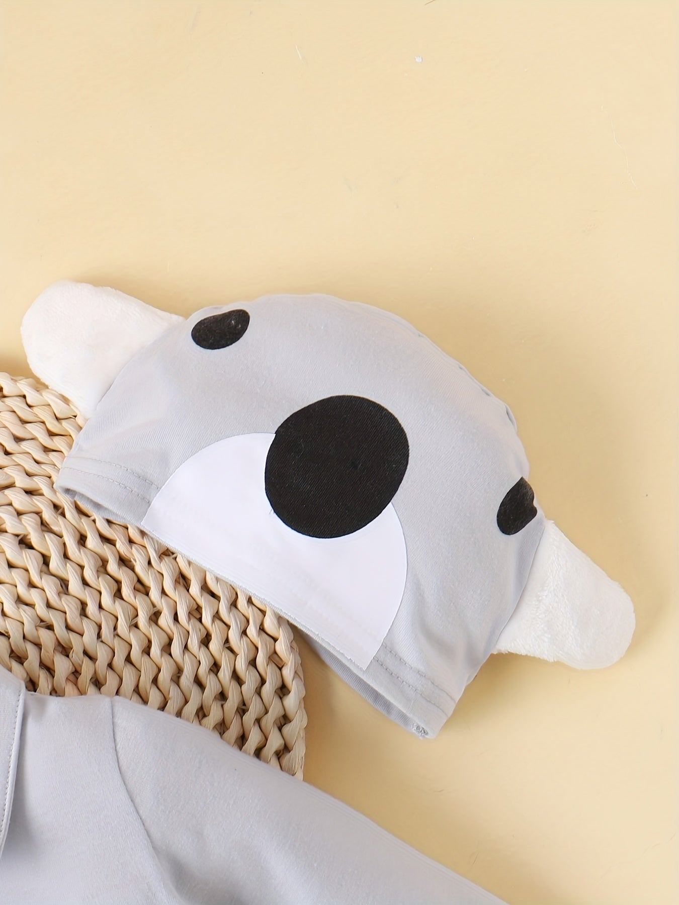 Baby Footed Bodysuit & Hat Animal Shape 2pc Set