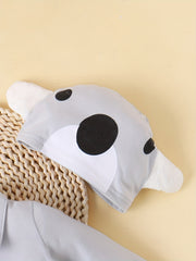 Baby Footed Bodysuit & Hat Animal Shape 2pc Set