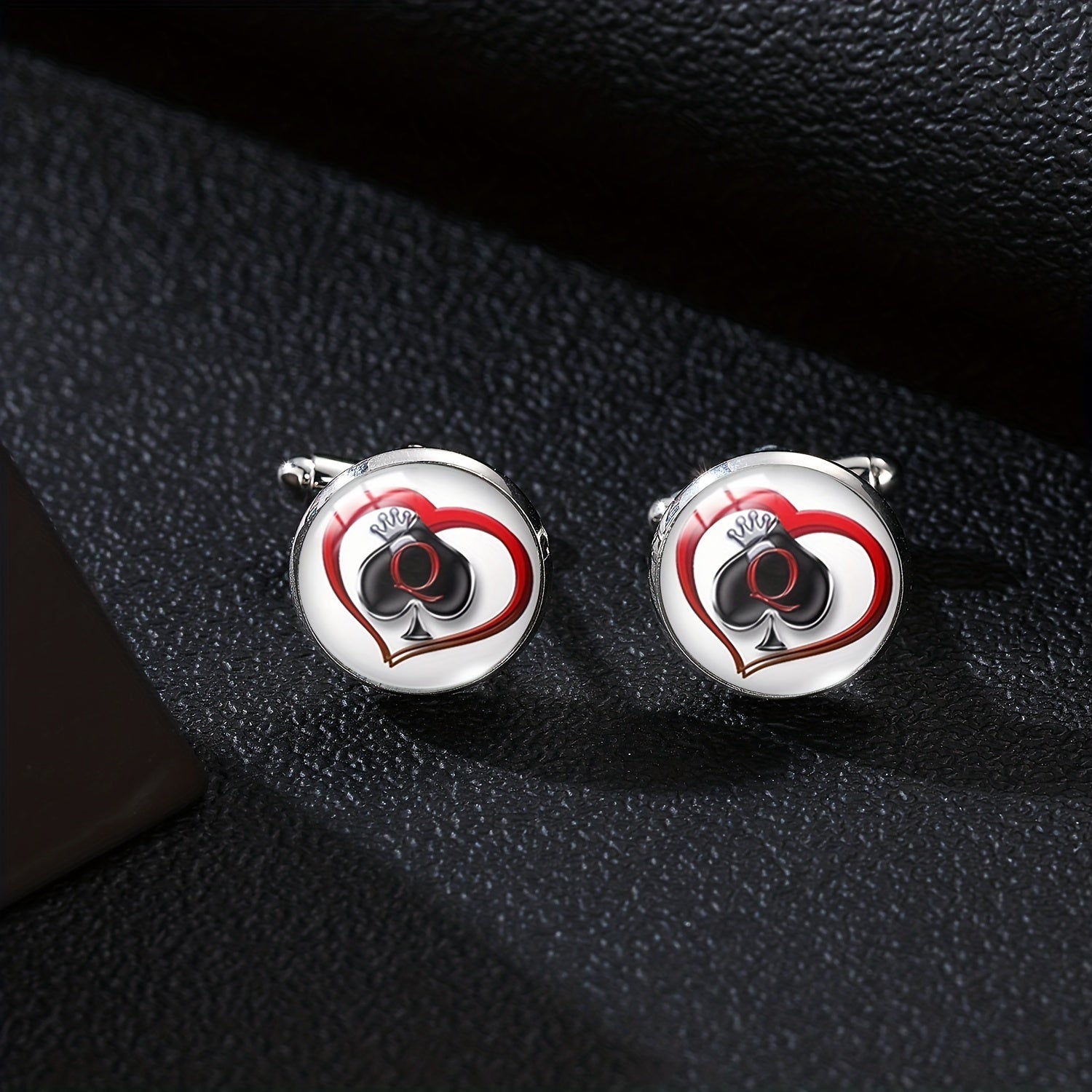 Peach Cufflinks King Card Poker Cufflinks