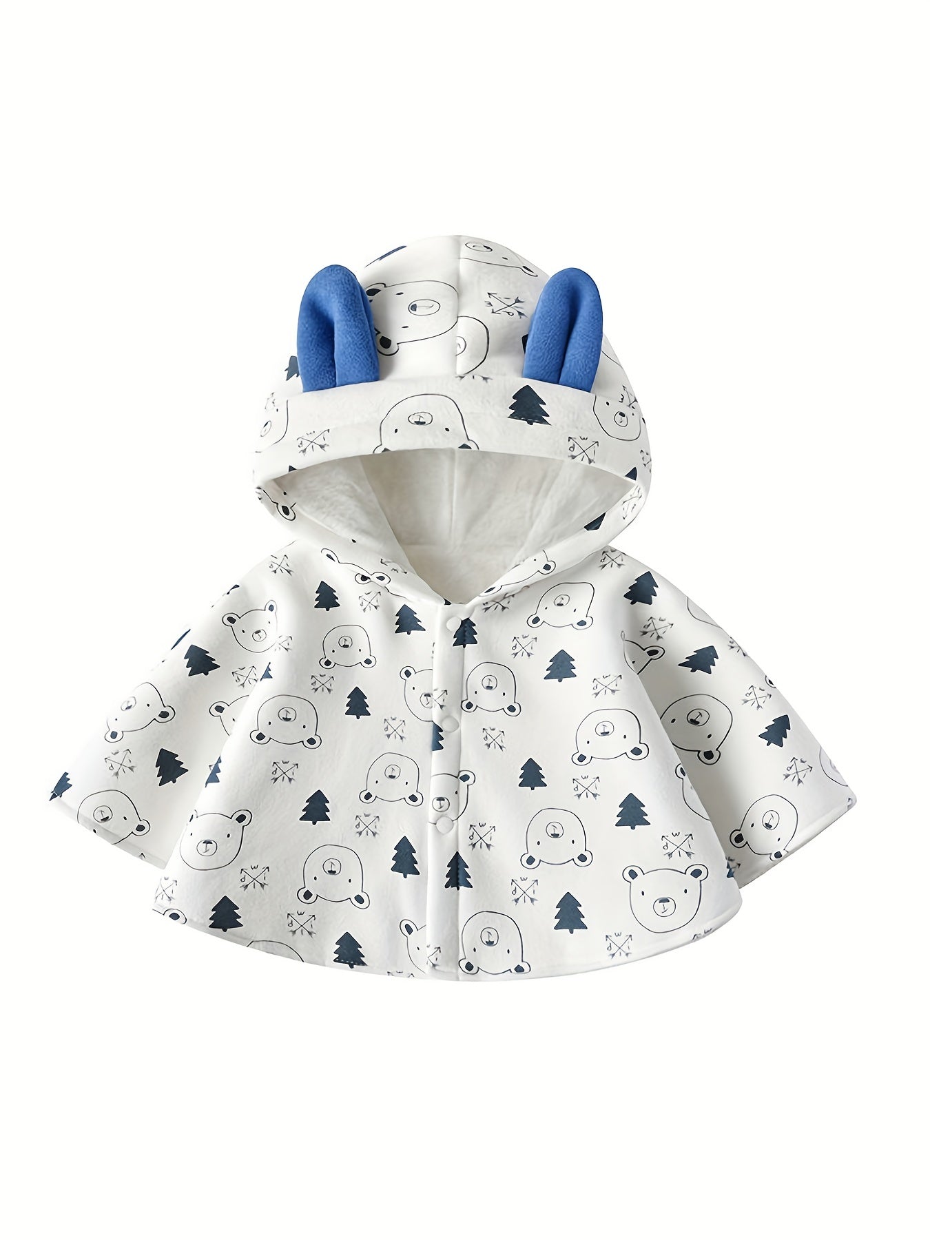 Baby Cloak Cartoon Shape Windproof Fleece Jacket