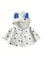Baby Cloak Cartoon Shape Windproof Fleece Jacket