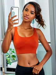 Adjustable Wirefree Yoga Sports Bra Quick Drying