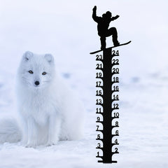 Snow Gauge Christmas Snowflake Snowfall Measuring Stick Garden Stake