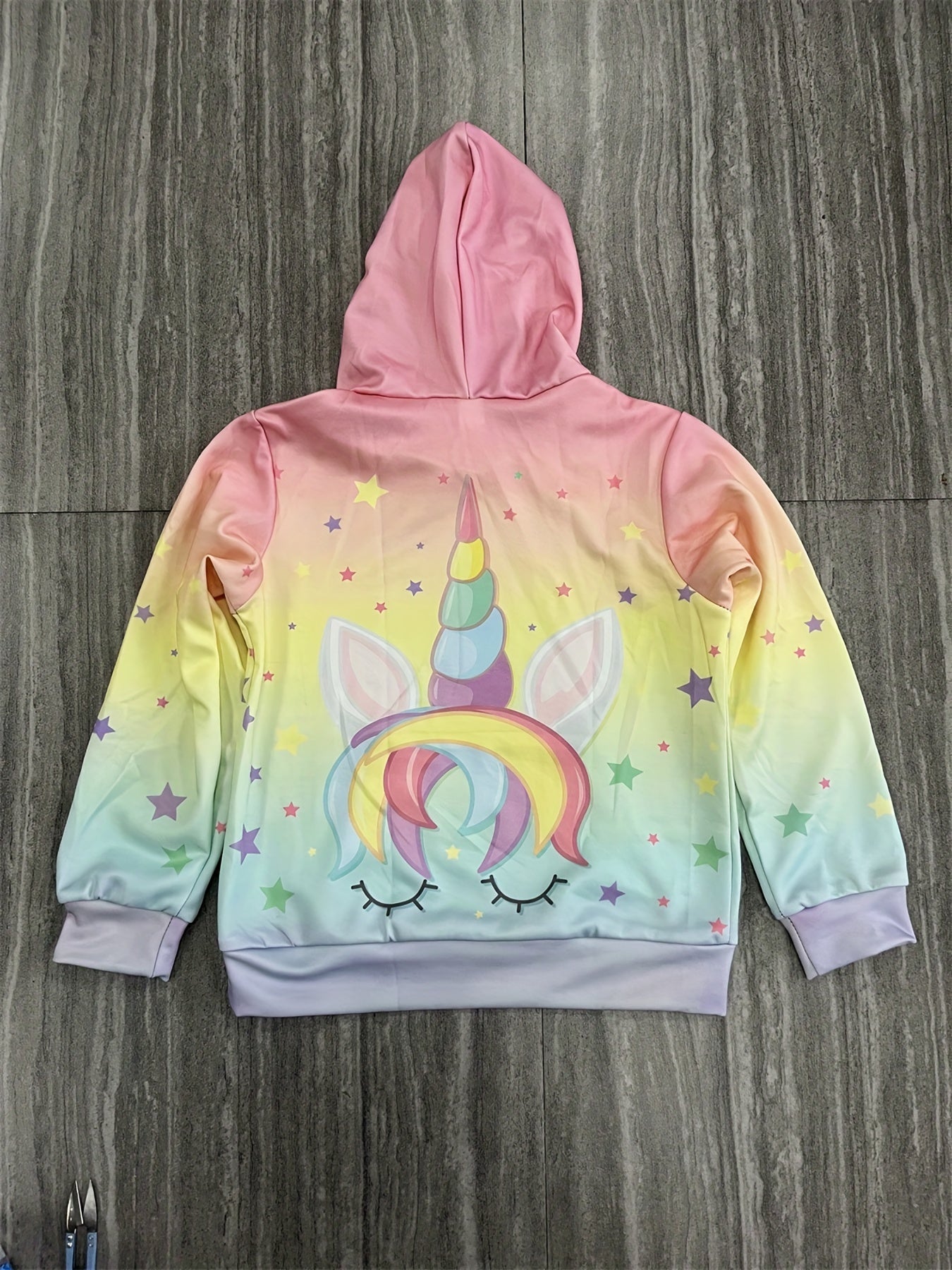 Girls Unicorn Hoodie Boys Cartoon Sports Hoodie Coat