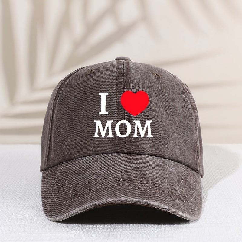 Kids' Sunshade Adjustable Baseball Cap I Love Mom