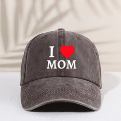 Kids' Sunshade Adjustable Baseball Cap I Love Mom