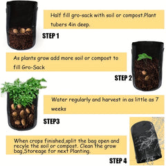 Potato Planting Bag 7 Gallons with Entrance Baffle