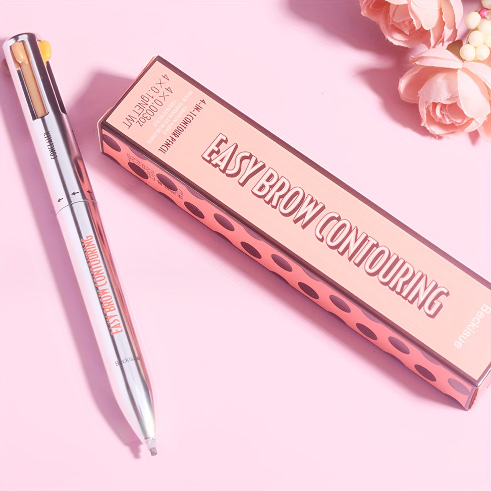 4-In-1 Long Lasting Makeup Pen - Lip Liner Eyeliner Eyebrow Highlighter