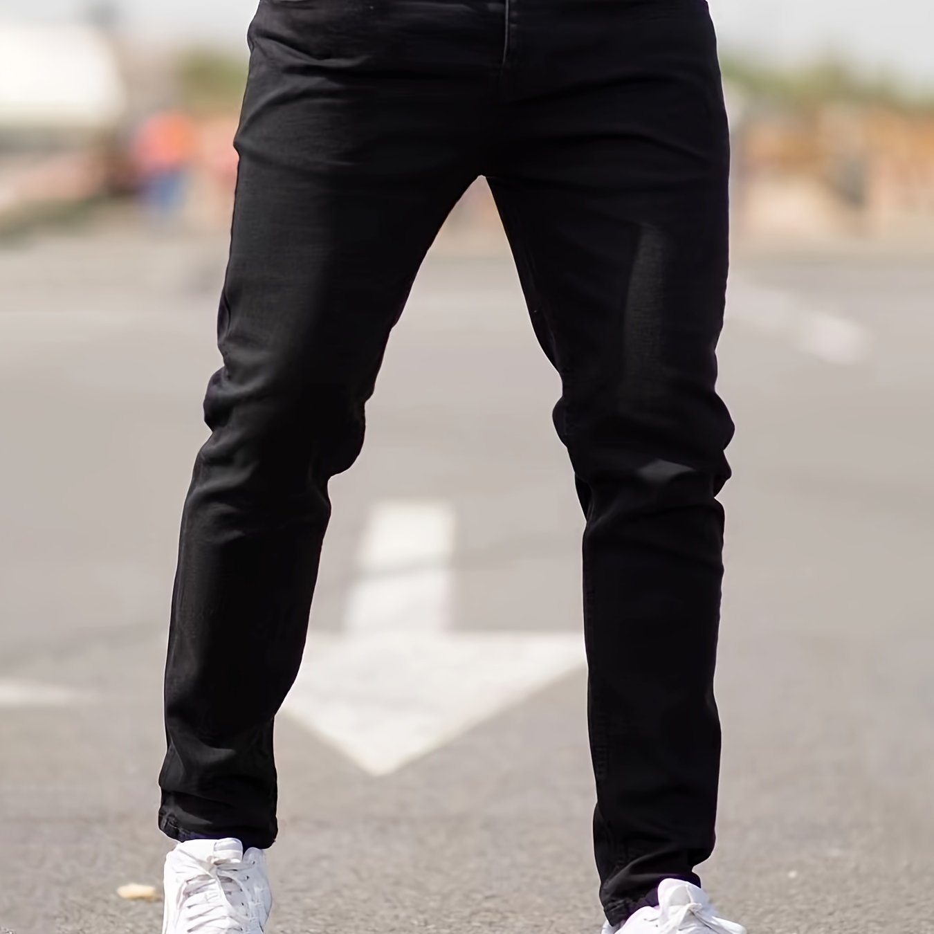 Men's Straight Jeans for Spring and Autumn