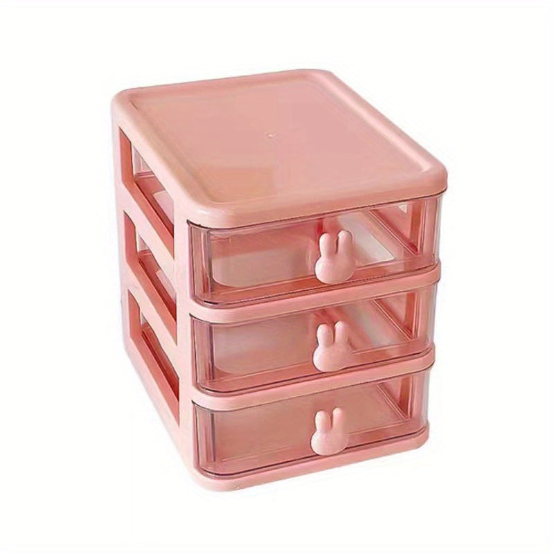 3 4 Layer Rabbit Desktop File Pen Holder Storage Box