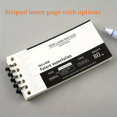 5 Hole Loose Leaf Paper Refill Notebook