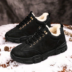 Men's Lace up Snow Boots Thermal Winter Hiking Boots