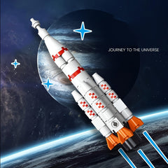 Engineering Vehicle Tank Space Battleship Military Series Puzzle Toy